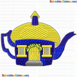 Teapots 10 Embroidery Design