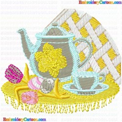 Teapots 111 Embroidery Design