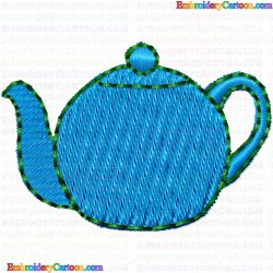 Teapots 114 Embroidery Design