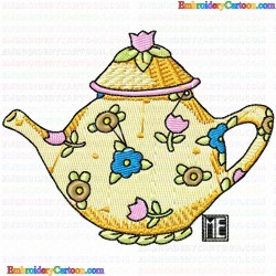 Teapots 116 Embroidery Design