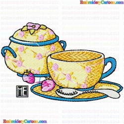 Teapots 117 Embroidery Design