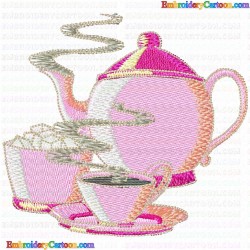 Teapots 118 Embroidery Design