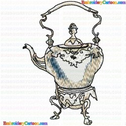 Teapots 119 Embroidery Design