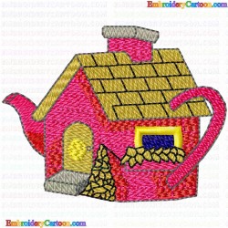 Teapots 11 Embroidery Design