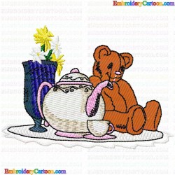 Teapots 121 Embroidery Design