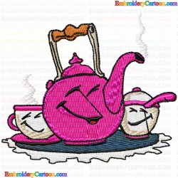 Teapots 122 Embroidery Design