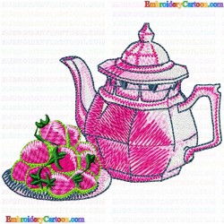 Teapots 124 Embroidery Design