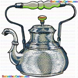 Teapots 125 Embroidery Design