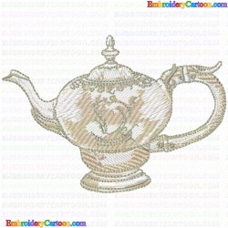 Teapots 126 Embroidery Design