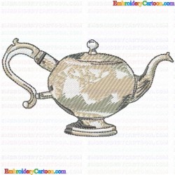 Teapots 129 Embroidery Design