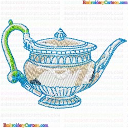 Teapots 130 Embroidery Design