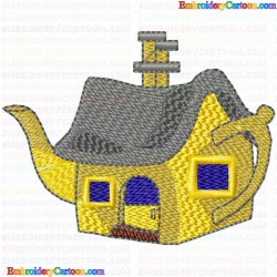 Teapots 13 Embroidery Design