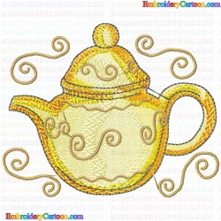 Teapots 141 Embroidery Design