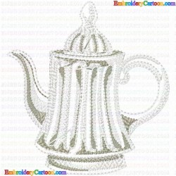 Teapots 142 Embroidery Design