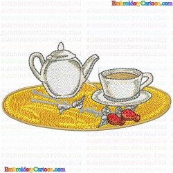 Teapots 144 Embroidery Design