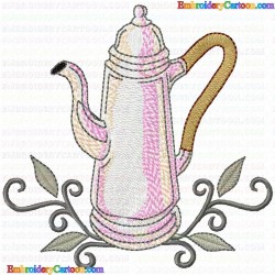 Teapots 147 Embroidery Design