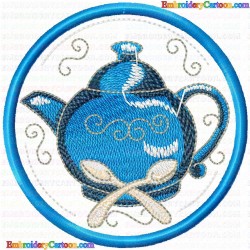 Teapots 149 Embroidery Design