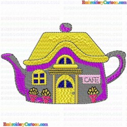 Teapots 14 Embroidery Design