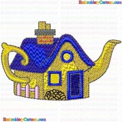 Teapots 15 Embroidery Design