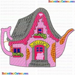 Teapots 16 Embroidery Design