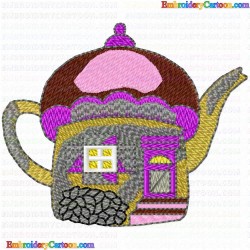 Teapots 18 Embroidery Design