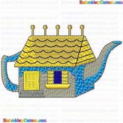 Teapots 20 Embroidery Design