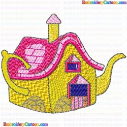 Teapots 21 Embroidery Design