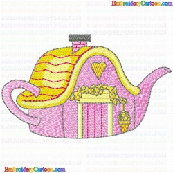 Teapots 22 Embroidery Design