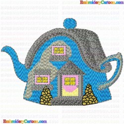 Teapots 25 Embroidery Design