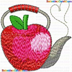 Teapots 27 Embroidery Design