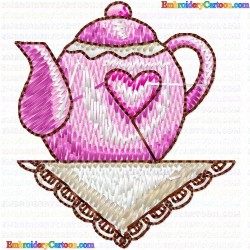 Teapots 28 Embroidery Design