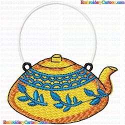 Teapots 29 Embroidery Design