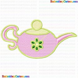 Teapots 2 Embroidery Design