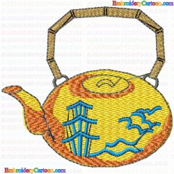 Teapots 31 Embroidery Design