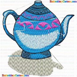 Teapots 33 Embroidery Design