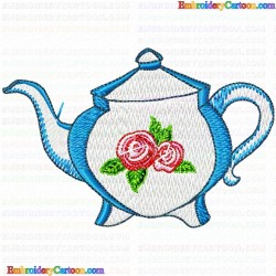 Teapots 37 Embroidery Design