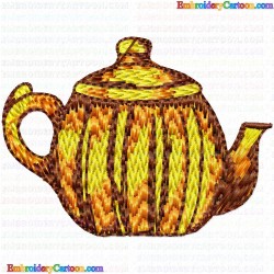 Teapots 38 Embroidery Design