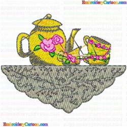 Teapots 39 Embroidery Design