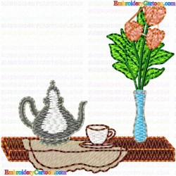 Teapots 47 Embroidery Design