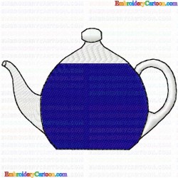 Teapots 53 Embroidery Design