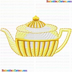 Teapots 55 Embroidery Design