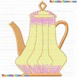 Teapots 58 Embroidery Design