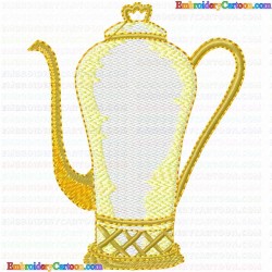 Teapots 60 Embroidery Design