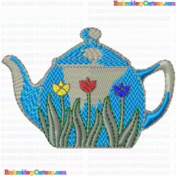 Teapots 62 Embroidery Design