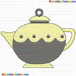 Teapots 65 Embroidery Design