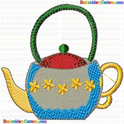 Teapots 66 Embroidery Design