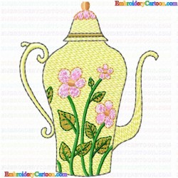 Teapots 67 Embroidery Design