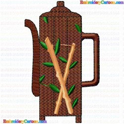 Teapots 68 Embroidery Design