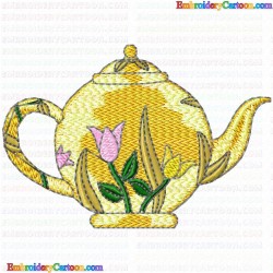 Teapots 69 Embroidery Design