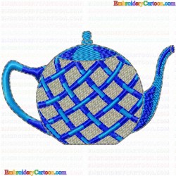 Teapots 71 Embroidery Design